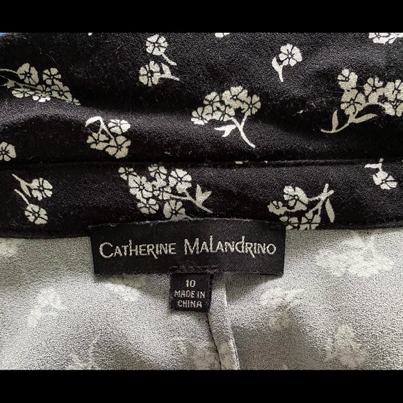 Catherine Malandrino dress, black with white - Picture 4 of 4